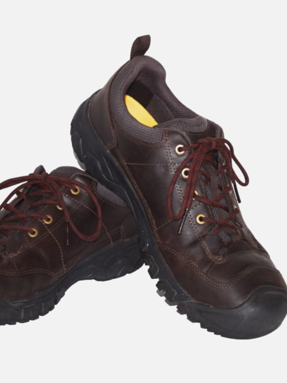 KEEN Targhee III Leather Low Top Lace Closure Hiking Brown Boots Size 13